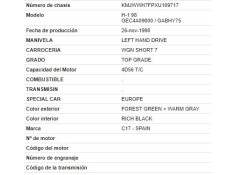 hyundai h-1 furgón del año 1999