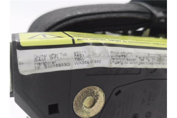 Recambio de cinturon seguridad delantero derecho para fiat i doblo (119) 1.2 (223axa1a) referencia OEM IAM 33015833D  