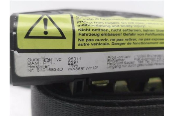 Recambio de cinturon seguridad delantero izquierdo para fiat i doblo (119) 1.2 (223axa1a) referencia OEM IAM 33015834D  