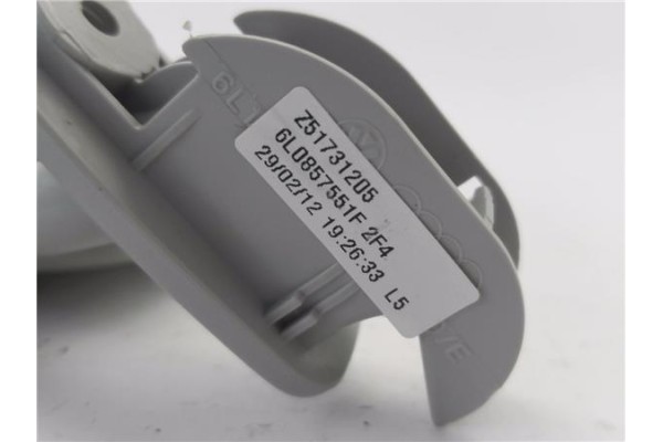 Recambio de parasol izquierdo para seat ibiza berlina (6j5) 1.4 stylance / style referencia OEM IAM 6L0857551F  