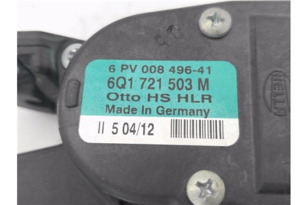 Recambio de pedal acelerador para seat ibiza berlina (6j5) 1.4 stylance / style referencia OEM IAM 6Q1721503M 6PV00849641 
