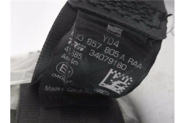 Recambio de cinturon seguridad trasero izquierdo para seat ibiza berlina (6j5) 1.4 stylance / style referencia OEM IAM 6J0857805
