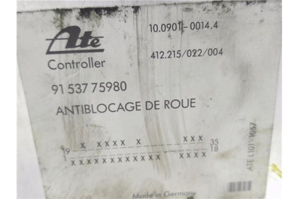 Recambio de centralita abs para citroen bx berlina 19 gti referencia OEM IAM 9153775980 10090100144 