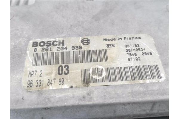 Recambio de centralita para citroen xsara berlina 1.6 i referencia OEM IAM 9633184780 261204939 