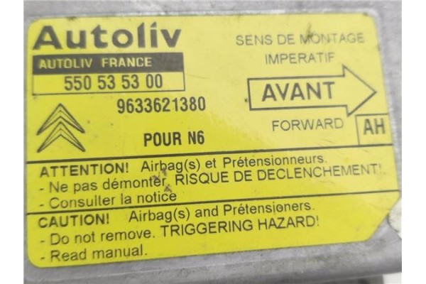 Recambio de centralita airbag para citroen xsara berlina referencia OEM IAM 9633621380 550535300 