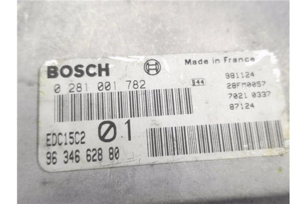 Recambio de centralita para citroen xantia berlina 2.0 hdi 109 referencia OEM IAM 9634662880 281001782 