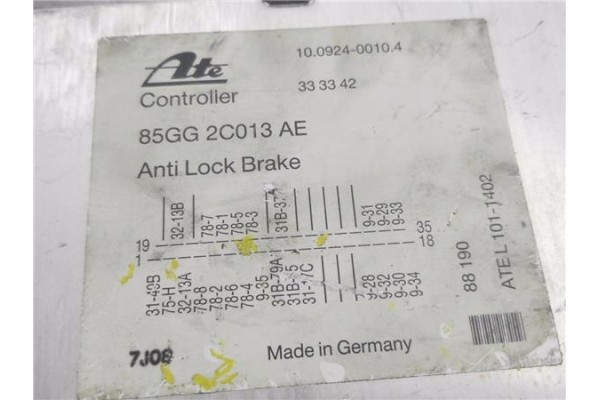 Recambio de centralita abs para ford scorpio ii (gfr, ggr) 2.9 i referencia OEM IAM 85GG2C013AE 10092400104 