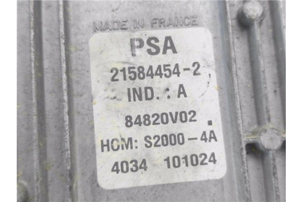 Recambio de centralita para citroen xsara berlina 1.4 i referencia OEM IAM 9652202480 84820V02 