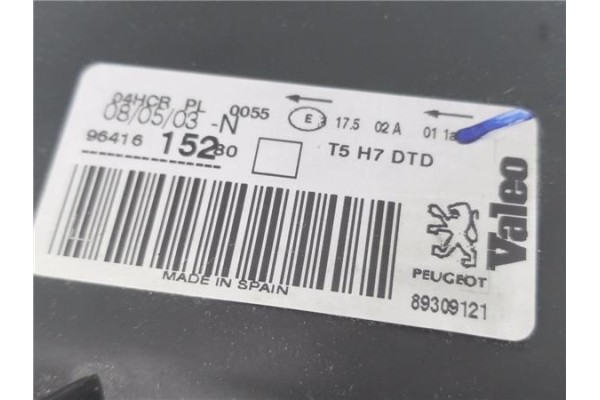 Recambio de faro delantero dcho para peugeot 307 break / sw (s1) 1.6 16v referencia OEM IAM 6205Z2  