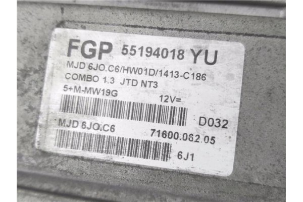 Recambio de centralita para opel combo (corsa c) 1.3 cdti 16v referencia OEM IAM 55194018 7160006205 