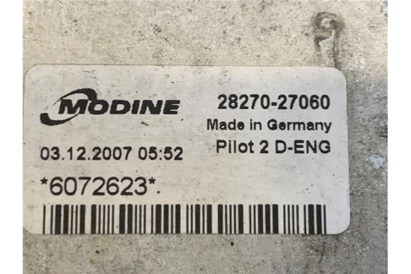 Recambio de intercooler para kia ceed sportswagon (ed) 2.0 emotion referencia OEM IAM 2827027060  