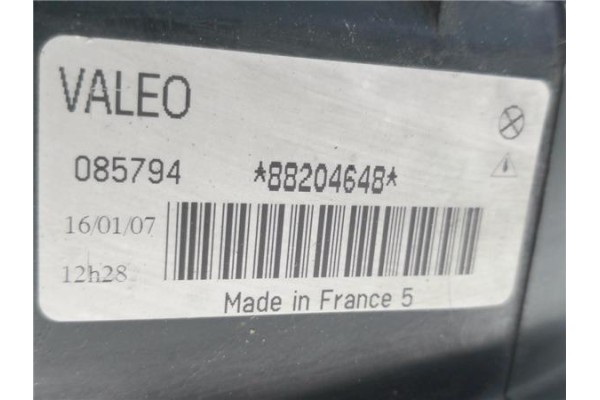 Recambio de faro delantero izquierdo para renault megane i (ba0/1_) 1.6 e (ba0f, ba0s) referencia OEM IAM 085794 88204648 
