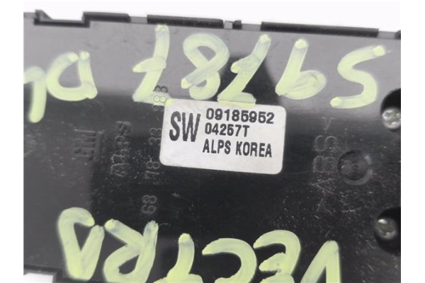 Recambio de mando elevalunas delantero izquierdo para opel vectra c berlina 1.9 cdti referencia OEM IAM 09185952  