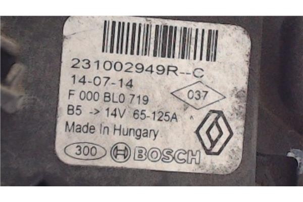 Recambio de alternador para dacia dokker 1.5 essential referencia OEM IAM 231002949R  