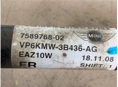 Recambio de palier delantero derecho para mini mini (r56) 1.6 cooper referencia OEM IAM 758976802  