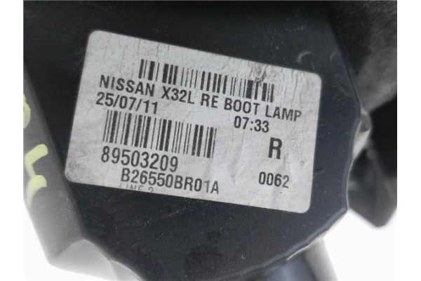 Recambio de piloto porton trasero derecho para nissan qashqai (j10) 1.5 360 referencia OEM IAM 26554JD00A  