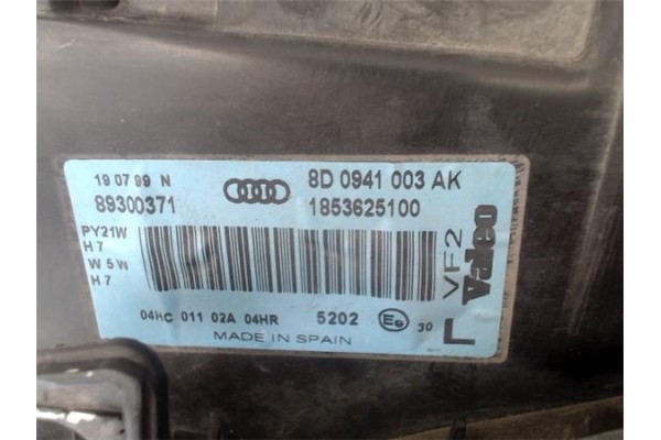 Recambio de faro delantero izquierdo para audi a4 berlina (b5) 1.9 tdi referencia OEM IAM   