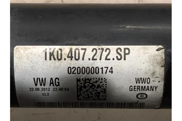 Recambio de palier delantero derecho para volkswagen golf vi (5k1) 1.6 advance referencia OEM IAM 1K0407272SP  