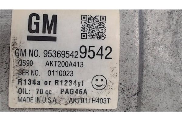 Recambio de compresor aire acond. para opel mokka 1.7 excellence referencia OEM IAM 39201703  