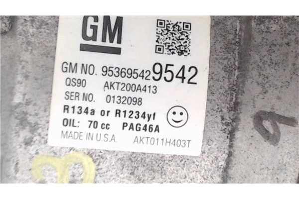 Recambio de compresor aire acond. para opel mokka 1.7 business referencia OEM IAM 95369542  