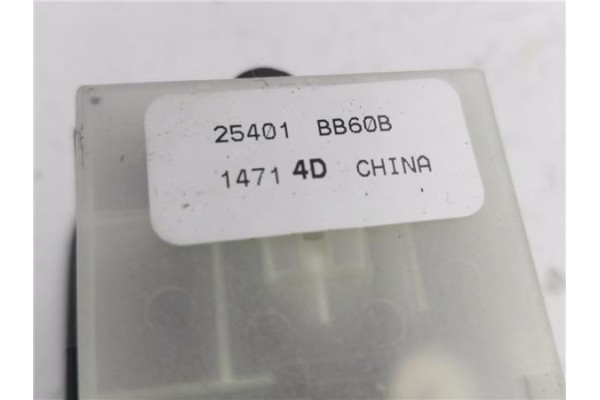 Recambio de mando elevalunas delantero izquierdo para nissan qashqai (j10) 1.5 360 referencia OEM IAM 25401BB60B  