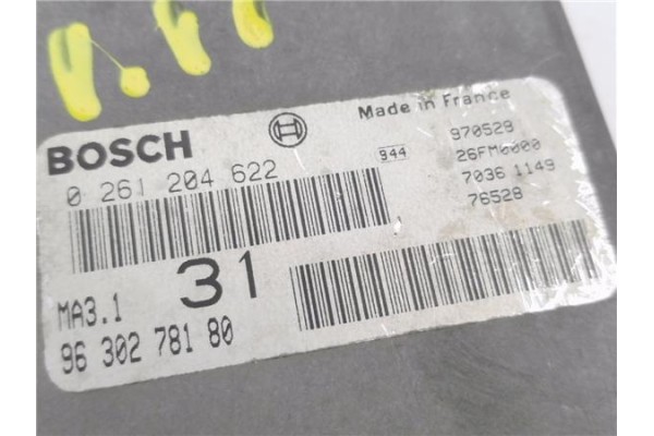 Recambio de centralita para citroen saxo 1.1 x referencia OEM IAM 9630278180 261204622 