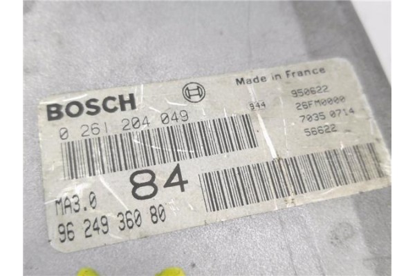 Recambio de centralita para citroen zx 1.6 / 1.6i avantage referencia OEM IAM 9624936080 261204049 