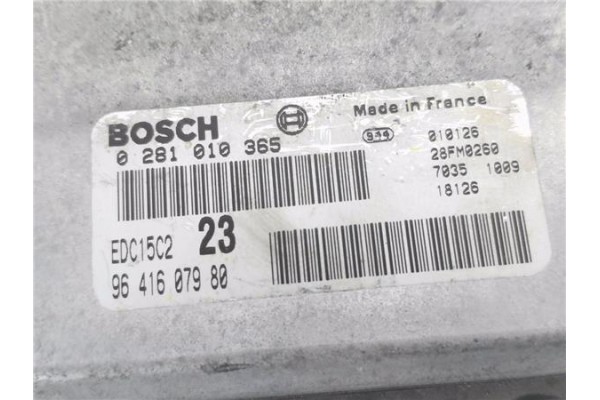 Recambio de centralita para citroen c5 berlina 2.0 hdi (dcrhyb) referencia OEM IAM 9641607980 281010365 