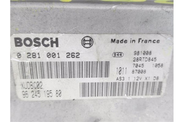 Recambio de centralita para citroen xantia berlina 1.9 turbo d referencia OEM IAM 9624519580 281001262 