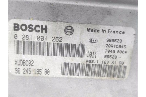 Recambio de centralita para citroen xantia berlina 1.9 turbo d referencia OEM IAM 9624519580 281001262 