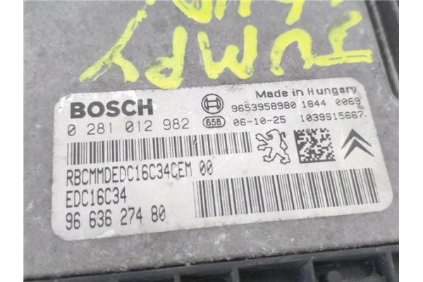 Recambio de centralita para citroen jumpy 1.6 hdi 90 referencia OEM IAM 9663627480 281012982 