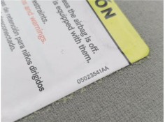 Recambio de parasol derecho para chrysler voyager (rg) 2.4 referencia OEM IAM A2038171920 05023541AA 