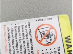 Recambio de parasol izquierdo para chrysler voyager (rg) 2.4 referencia OEM IAM A2038171920 05023541AA 