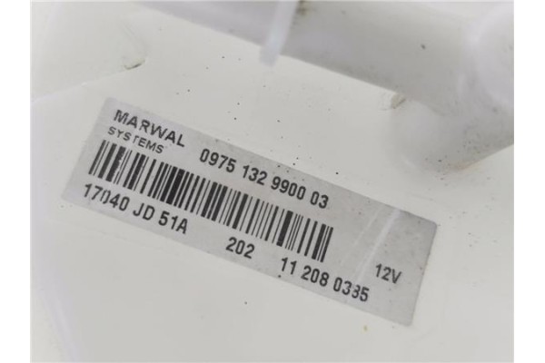 Recambio de bomba combustible para nissan qashqai (j10) 1.5 360 referencia OEM IAM 17040JD51A 9,75133E+11 