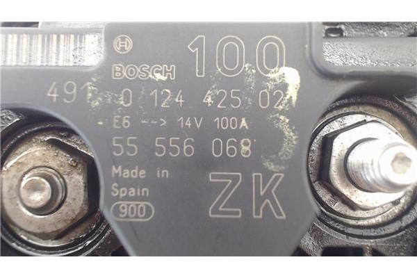 Recambio de alternador para opel corsa c 1.2 twinport referencia OEM IAM 0124425021 55556068 