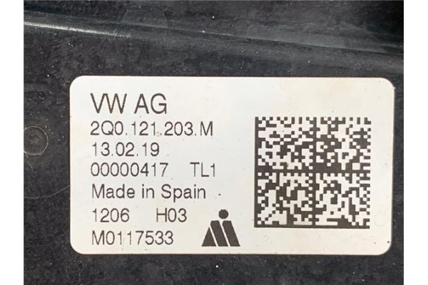 Recambio de electroventilador para seat ibiza (kj1) 1.0 style referencia OEM IAM 2Q0121203M  