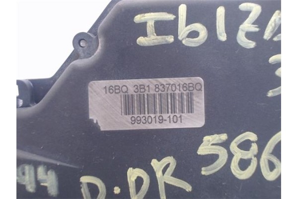 Recambio de cierre electromagnetico delantero derecho para seat ibiza (6l1) 1.9 tdi referencia OEM IAM 3B1837016BQ 993019101 3B1