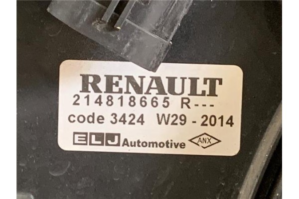Recambio de electroventilador para dacia dokker 1.5 essential referencia OEM IAM 214818665R  
