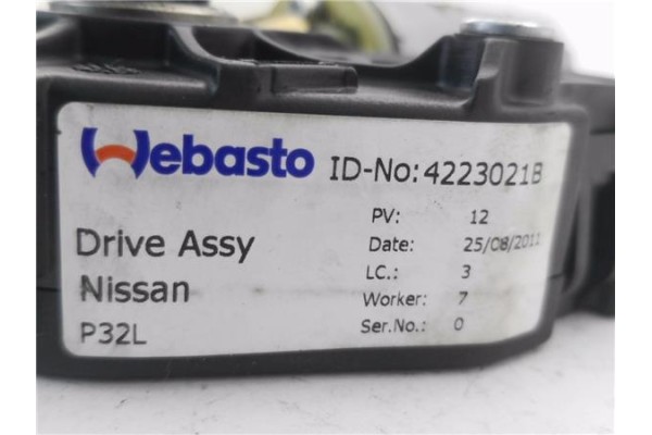 Recambio de motor techo electrico para nissan qashqai (j10) 1.5 360 referencia OEM IAM 4223021B WR09C01AA 