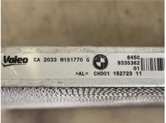 Recambio de radiador aire acondicionado para bmw serie 1 berlina 5p (f20) 2.0 116d referencia OEM IAM CND0115272311 64509335362 