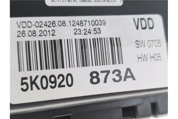 Recambio de cuadro completo para volkswagen golf vi (5k1) 1.6 advance referencia OEM IAM 5K0920873A A2C34775800 