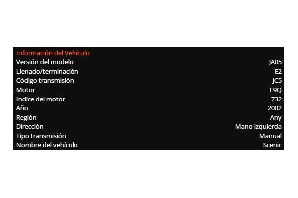 renault scenic i (ja...) del año 2002