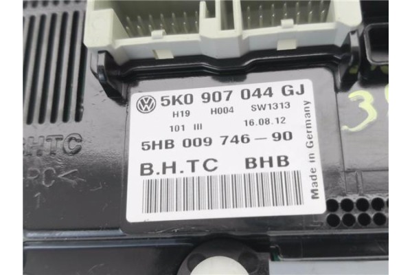 Recambio de mandos climatizador para volkswagen golf vi (5k1) 1.6 advance referencia OEM IAM 5K0907044GJ 5HB00974690 
