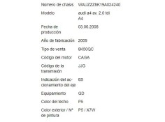 audi a4 avant (8k5) del año 2008