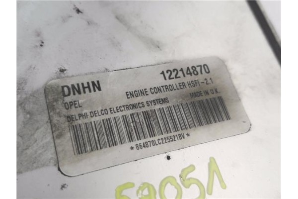 Recambio de centralita para opel astra g berlina 1.6 16v referencia OEM IAM 12214870  