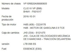 renault clio iv del año 2017