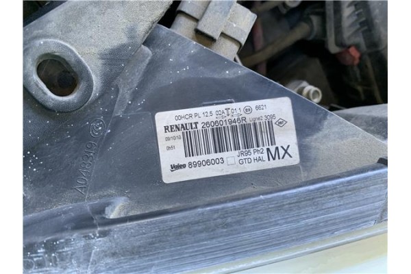 Recambio de faro delantero izquierdo para renault grand scénic iii (jz0/1_) 1.5 dci referencia OEM IAM 89906003 260601946R 