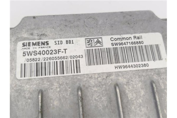 Recambio de centralita para citroen xsara berlina 1.9 hdi referencia OEM IAM 9644302380 5WS40023FT 