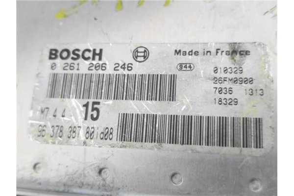 Recambio de centralita para citroen saxo 1.1 x referencia OEM IAM 9637838780 261206246 