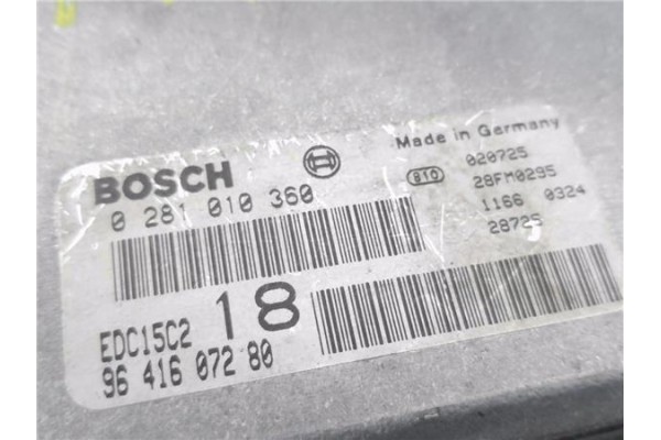 Recambio de centralita para citroen berlingo 2.0 hdi referencia OEM IAM 9641607280 281010360 